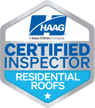 HAAG Certified Inspector Residential Roofs badge