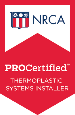 NRCA ProCertified Thermoplastic Systems Installer badge